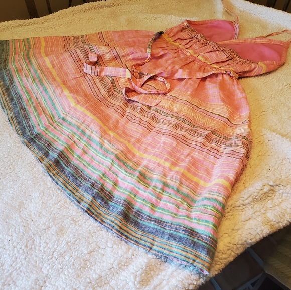 Land's End Canvas Linen Cotton Dress - Picture 8 of 10